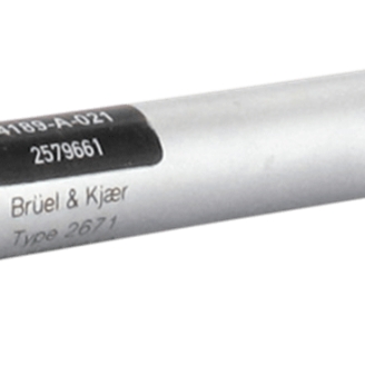 4189-A-021 型  配有 2671 型前置放大器的 ? 英寸自由場傳聲器（20赫茲到20千赫，預(yù)極化）