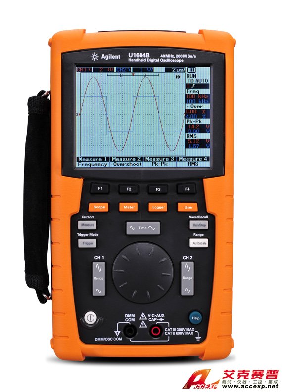 U1604B 手持式示波器，40 MHz