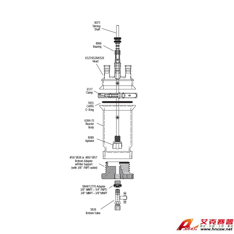 JULABO優(yōu)萊博 2000ml 單層過濾釜，CRS6384-129