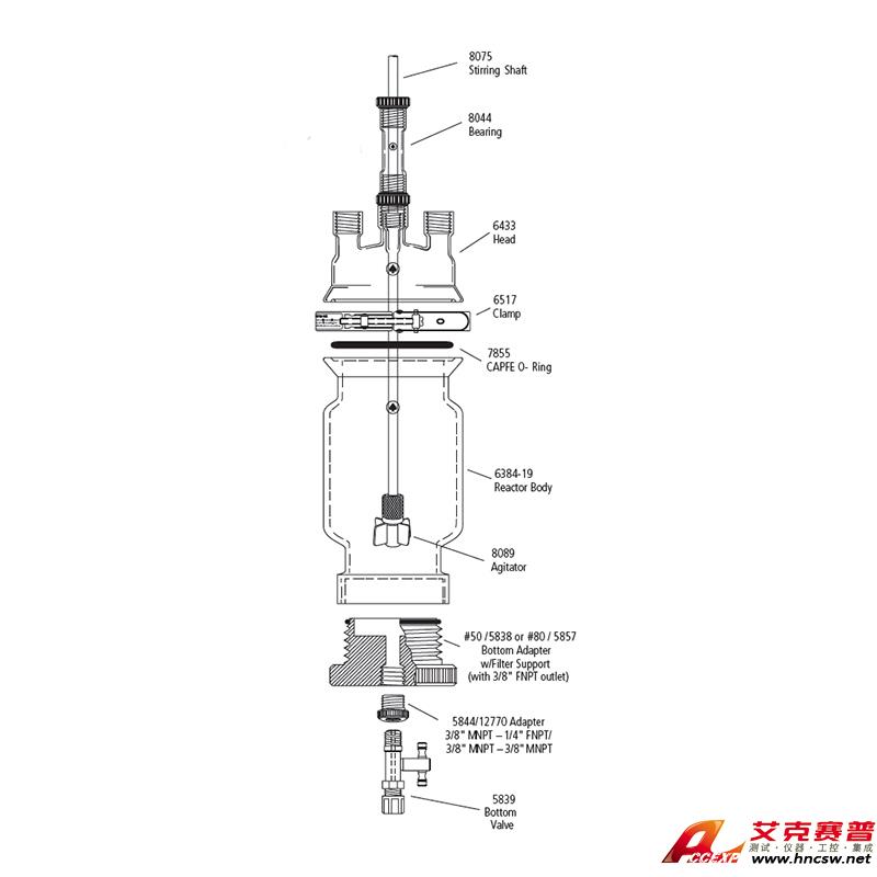 JULABO優(yōu)萊博 3000ml 單層壓力過(guò)濾釜，CRS6384-243